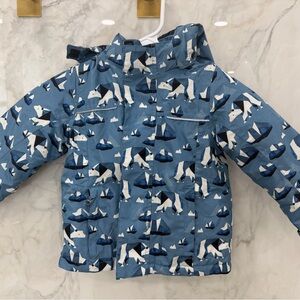 Lily and Dan Blue Polar Bear Print Jacket